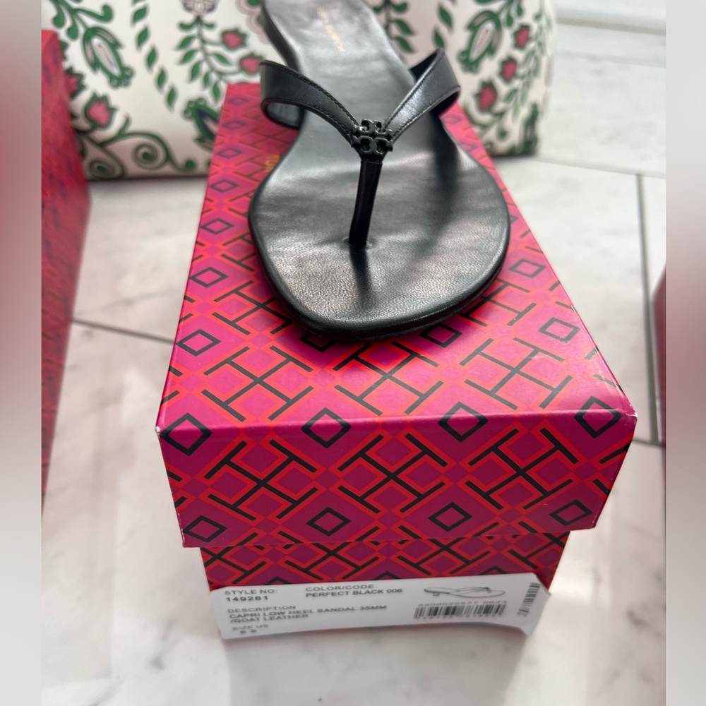Tory Burch NIB Capri Low heel sandal missed my return window. Sz 6.5